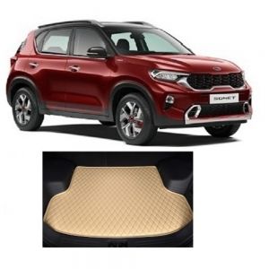 7D Car Trunk/Boot/Dicky PU Leatherette Mat for Sonet  - Beige